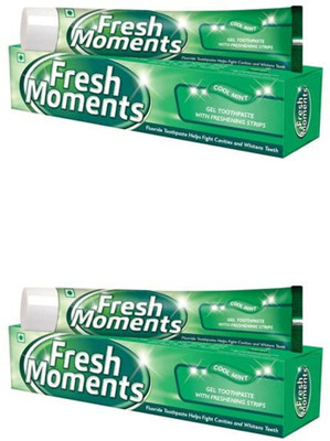 Modicare Fresh Moments Gel Toothpaste Green, 100gm each, Pack of 2 Toothpaste(200 g, Pack of 2)