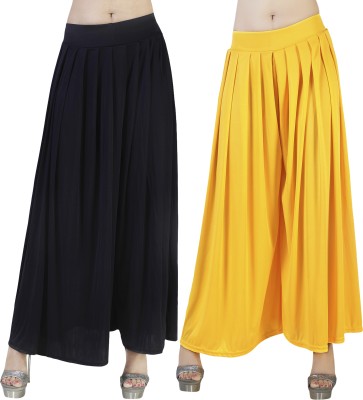 Fashion Bazaar Flared Women Yellow Trousers