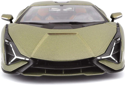DEUSON ECOM 1:24 Scale Big Size Die-cast Metal Car Model Lamborghini Sian Lights Sound(Green, Pack of: 1)