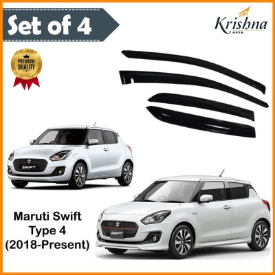 KRISHNA AUTO For Non-convertibles Front, Rear Wind Deflector(Tinted Maruti Swift)