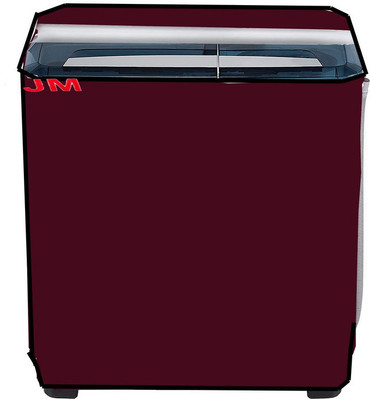 JM Homefurnishings Semi-Automatic Washing Machine  Cover(Width: 85 cm, Maroon)