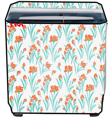 JM Homefurnishings Semi-Automatic Washing Machine  Cover(Width: 83 cm, Tonys Pink, Panache)