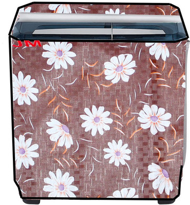 JM Homefurnishings Semi-Automatic Washing Machine  Cover(Width: 83 cm, Brown)