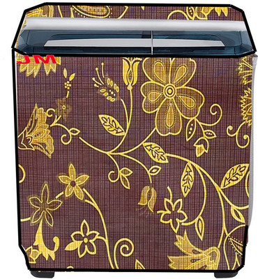 JM Homefurnishings Semi-Automatic Washing Machine  Cover(Width: 83 cm, Brown)
