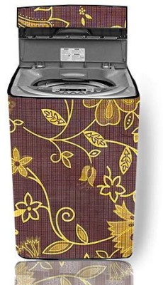 KVAR Top Loading Washing Machine  Cover(Width: 69 cm, Dark Brown, Gold)