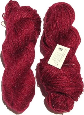 JEFFY Vardhman RABIT Excel Wool Hank Hand Knitting Wool/Art Craft Yarn, Mehroon 300g