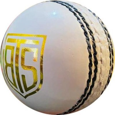 The Bhavya Sports Trademark White Leather Ball Cricket Leather Ball(Pack of 1)