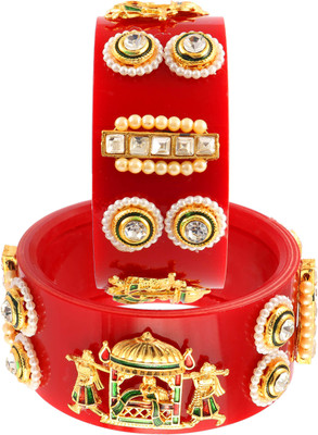 Rajwadi Plastic Bangle Set(Pack of 2)