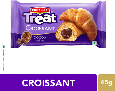 BRITANNIA Treat Cocoa Creme Roll Croissants(45 g)