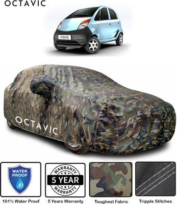 octavic Car Cover For Tata Nano (With Mirror Pockets)(Green)