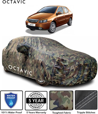 octavic Car Cover For Tata Indigo eCS (With Mirror Pockets)(Green)