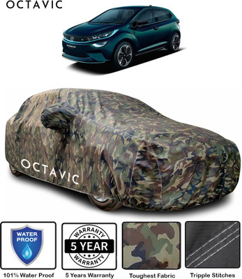 octavic Car Cover For Tata Altroz EV (With Mirror Pockets)(Green)