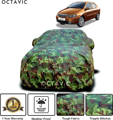 octavic Car Cover For Tata Indigo eCS (With Mirror Pockets)(Green)