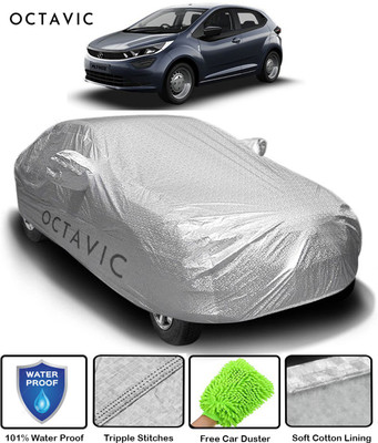 octavic Car Cover For Tata Altroz XM Diesel (With Mirror Pockets)(Silver)