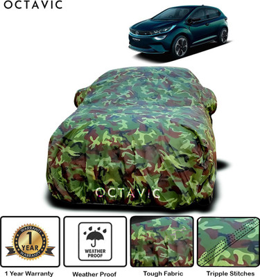 octavic Car Cover For Tata Altroz EV (With Mirror Pockets)(Green)