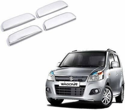 Giinix Stylish Car Door Catch/Handle Cover Chrome Finishing (Silver) Car Grab Handle Cover