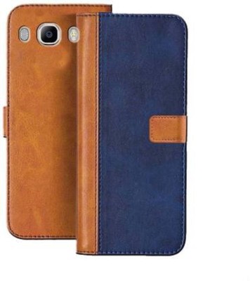 NxtGenT Flip Cover for Samsung Galaxy J7 - 6 (New 2016 Edition)(Blue, Brown, Dual Protection, Pack of: 1)