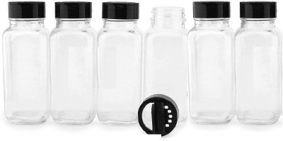 Coozico Glass Pickle Jar  - 120 ml(Pack of 6, Clear)