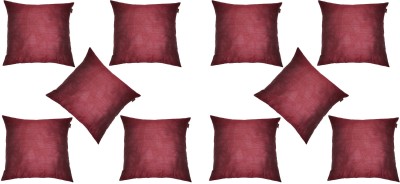 Lushomes Solid Cushions Cover(Pack of 10, 30 cm*30 cm, Purple)