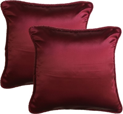 Lushomes Plain Cushions Cover(Pack of 2, 40 cm*40 cm, Purple)