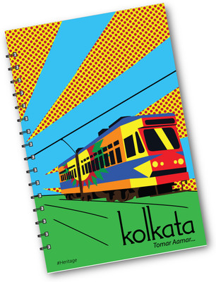 Desi Feriwala Kolkata A5 Notebook Unruled 100 Pages(Multicolor)