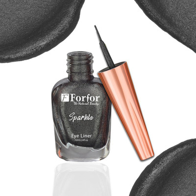 FORFOR Eye Sensational Liquid Glitter Eyeliner Smudge and Water Proof 7 ml(Grey)