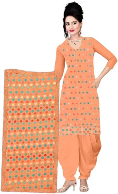 NAOMIKA CREATION Crepe Solid Salwar Suit Material