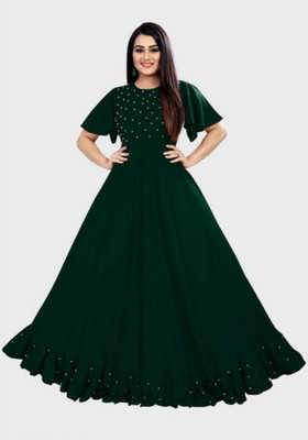 Ghateshvar Flared/A-line Gown(Dark Blue)