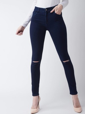 Perfect Outlet Skinny Women Dark Blue Jeans