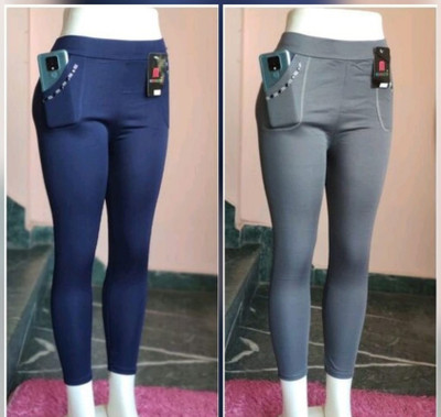 GRX Blue, Grey Jegging(Solid)