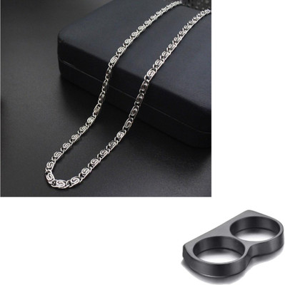 Bellina Alloy Enamel Silver, Black Jewellery Set(Pack of 1)