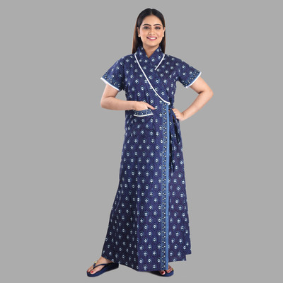 Bellamy Women Nighty(Dark Blue)