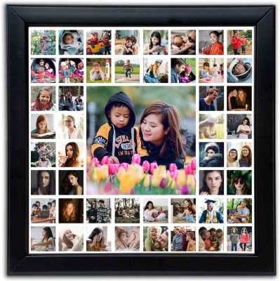 ArtGalaxy MDF Wall Photo Frame(Black, 49 Photo(s), 2.5x2.5)