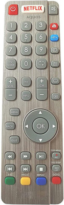 BhalTech LED LCD TV Smart with Netflix YouTube Function Compatible for  Sharp AQUOS Remote Controller(Gray)