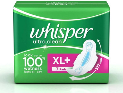 Whisper Ultra Clean XL Plus ( 7 pads ) Sanitary Sanitary Pad (Pack of 7)