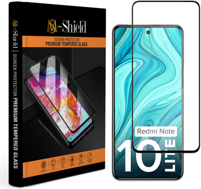 MS-Shield Edge To Edge Tempered Glass for Redmi Note 10 Lite(Pack of 1)