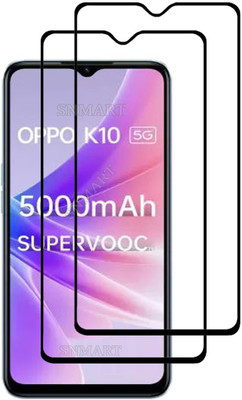 SNMART Edge To Edge Tempered Glass for OPPO K10 5G(Pack of 2)