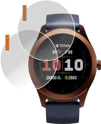 SANIK Screen Guard for SCREEN GUARD FOR TITAN SMART SMARTWATCH(Pack of 2)