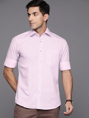 Raymond Men Printed Formal Purple Shirt