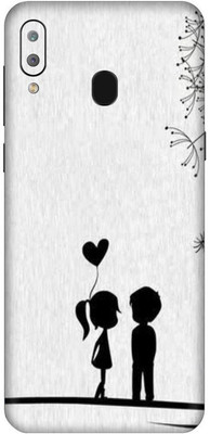 Toppings Samsung Galaxy A30 Mobile Skin(Black, Grey)