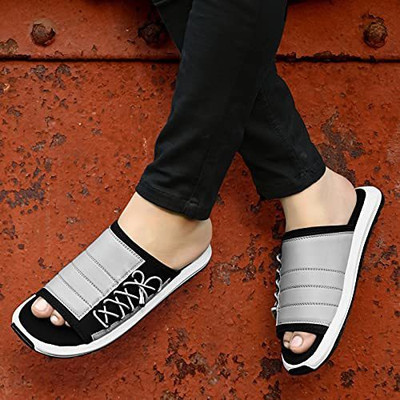 Alvery Men Slides(Grey , 9)