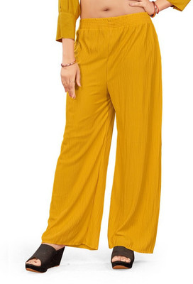 Hetvi Fashion Women Yellow Trousers