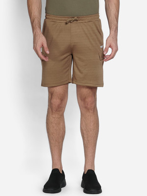 Wildcraft Solid Men Khaki Casual Shorts