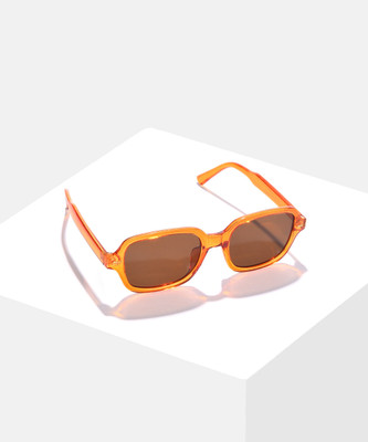 Haute Sauce Rectangular Sunglasses(For Women, Brown)