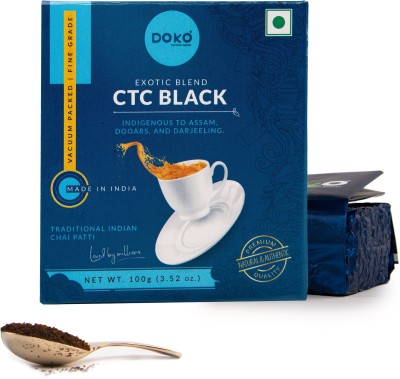 DOKO EXOTIC PREMIUM CTC TEA , PURE TEA LEAVES Unflavoured Black Tea Box(100 g)