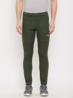 DUKE Solid Men Green Track Pants