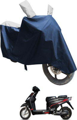 SS FOR YOUR SMART NEEDS Two Wheeler Cover for Hero(Electric NYX e5 BS6, Blue, Silver)