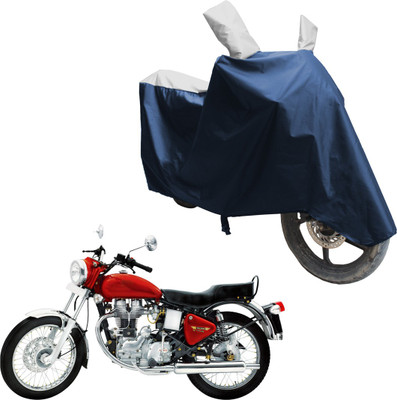 SS FOR YOUR SMART NEEDS Two Wheeler Cover for Royal Enfield(Electra 5S, Blue, Silver)