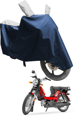 SS FOR YOUR SMART NEEDS Two Wheeler Cover for TVS(XL 100 Heavy Duty, Blue, Silver)