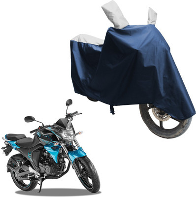 SS FOR YOUR SMART NEEDS Two Wheeler Cover for Yamaha(FZ-S FI, Blue, Silver)